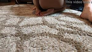 Mandy Mynxx Giving Oral on Couch with Feet Play in Hardcore Latina Action