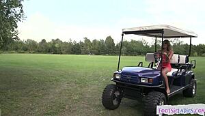 I'm that smalltits euro babe enjoying outdoor footfetish, but i can't help it!