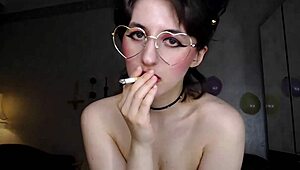 Nude Arab Smokes While Dancing at Wild Party Night