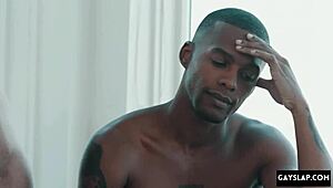 Big black cock fucks gay twink roughly