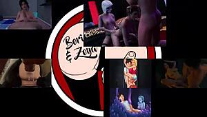 Teen redhead stepsister deepthroats and swallows cum for the first time in 3D