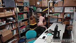 Cute suspect masturbates, step mom teaches anal