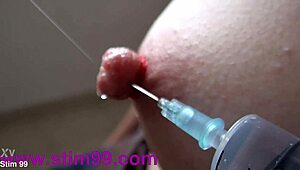 Ever tried squirting saline through pierced nipples?