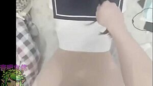 Wow, watch this quickie on the windowsill with bareback riding!