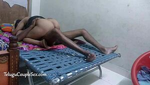 Desi Horny Telugu Bhabhi Night Work with Husband Sex Story.