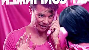 i'm watching this couple fuck with shaved pussy and monster cock