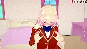 Honami Ichinose gives blowjob with footwork in You-Zitsu on Fulltube.xxx! 😍