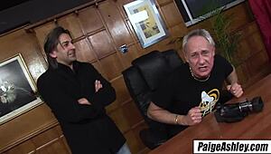 Hey Paige Ashley, ready for a rough 3some smash at work in the garage?