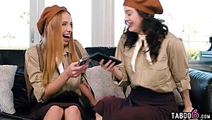 Teen girl scouts khloe kapri and maddy may lick pussy and use buttplug