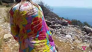 Nippleringlover Kinky Mom Pissing Outdoors with Pierced Pussy Compilation