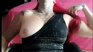 Boyfriend away, she enjoys solo pleasure intriguingly