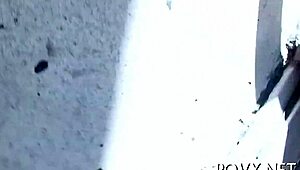 In this POV scene, a hairy pussy gets blowjob and cumshots.