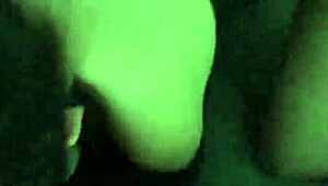 Latina woman's first night in black lingerie with licking and sucking