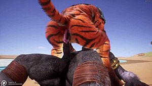 Wild Gay Furrys Engage In Intense Yiff Action