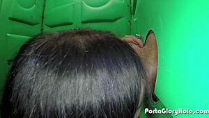 Latina Gloryhole Swallows Strangers Cum Outdoors