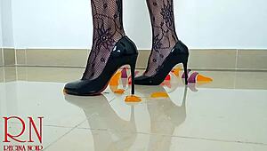 Sweet Jeles Destroys the Floor with High Heels in Humiliating Backstage Scene