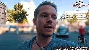 Small au pair student teen met on real blind date in germany