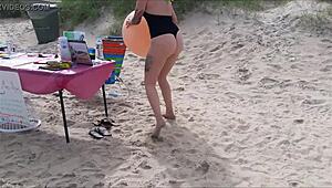 Chatting about lovely ladies' beach photoshoot