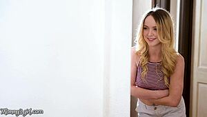 Katie Morgan spanks jealous stepdaughter's ass and facesits her pussy