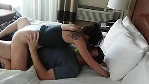 Amateurs Make Sex Tape In Hotel With Small Tits