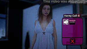 yo, sara's tight teen ass gets creampied in milfy city game!