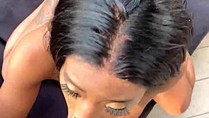 Ebony Kurus Tebal Mini Stallion Naik Troy Francisco POV