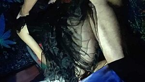 feeling the thrill of squirting during dance on halloween