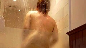 Wife gets fucked in bathroom with cum in mouth and pussy cumshot