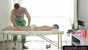 fantina gets drilled by pervert masseur post-massage