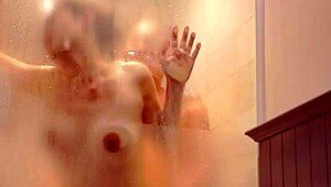 Wife gets fucked in bathroom with cum in mouth and pussy cumshot