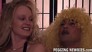 Experience the thrill of pegging with this strapon