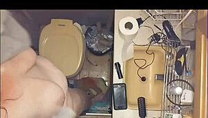 wife enjoys a peaceful shower after a long day, feeling refreshed and relaxed