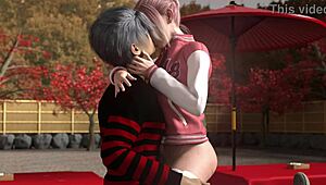 Shemale love mă face dependent de vibe-uri hentai japoneze! 😍