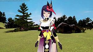 kujou sara negotiates with kokomi