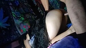 feeling the thrill of squirting during dance on halloween