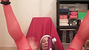 Striptease De Noël 2023 With Clothes Ripped Off!