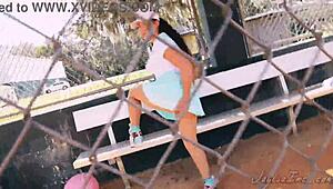 Watch Jayla Inc Twerk In Baseball Costume! Big Ass Shaking!