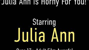 gorgeous milf goddess julia ann shows off her big boobz in hot solo