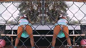 Watch Jayla Inc Twerk In Baseball Costume! Big Ass Shaking!