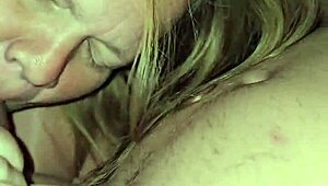 Slobbing Hard on My Cock with a Mouthful of Cum