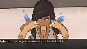 I love angry blowjob from korra with big boobs