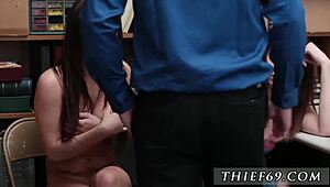 Cop Strips And Teens In Hot Pants Get Petty Theft Punishment