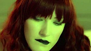 Goth babe enjoys a ride and gets covered in cum