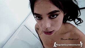 Beautiful petite 18+ feels intense pleasure getting fucked hardcore in lingerie