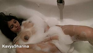 Cum Inside! Hot Wet Indian Babe Kavya Sharma Gets Bathroom Sex with Tight Pussy Couple