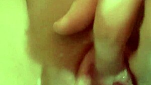 I watch my hot wife squirt passionately in homemade solo session