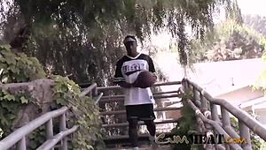 basketball players celebrate after the game with intense competition