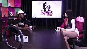 The woman reveals son's porn secret to his mother, ruining his funk career.