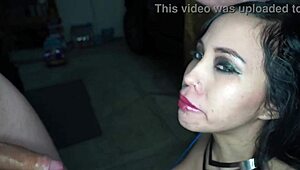 Wow, Smoking Bimbo Gets Face Fucked and Facialized! 😍