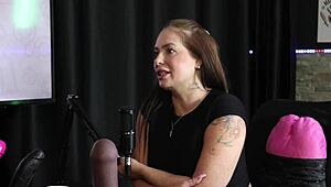 Francis Simas gives delicious ass and cums hard then shows blowjob exciting the presenter